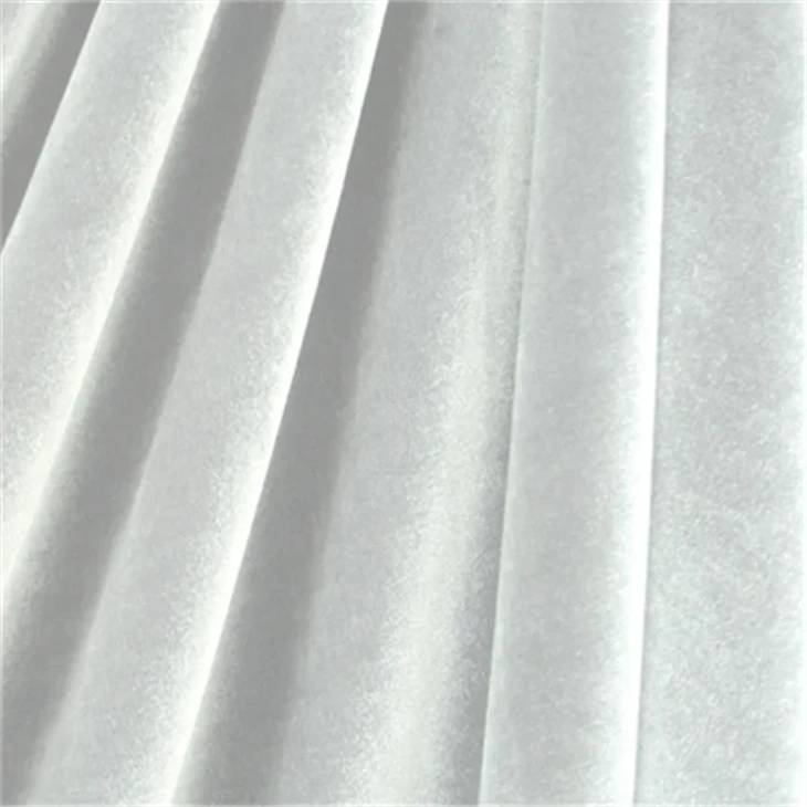 White Stretch Velvet Fabric suppliers